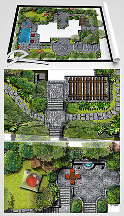 解鎖靈感之源 辦公區(qū)景觀休閑活動廣場PSD與CAD分層設(shè)計(jì)圖詳解